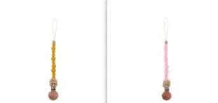 image-Baby Products Soothing Beech Wood Clip Pacifier Chain