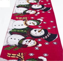 image-Christmas Elk Snowman Table Runner Merry Christmas Decorations