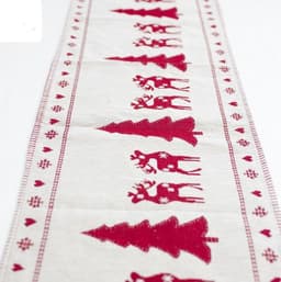 image-Christmas Elk Snowman Table Runner Merry Christmas Decorations
