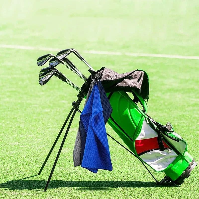 image-Waffle Golf Ball Eraser Cue Ball Bag Cleaning Cloth Towel Golf Ball Towel Pineapple Lattice