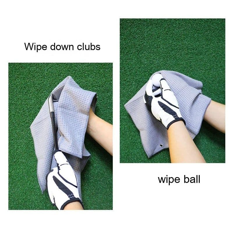 image-Waffle Golf Ball Eraser Cue Ball Bag Cleaning Cloth Towel Golf Ball Towel Pineapple Lattice