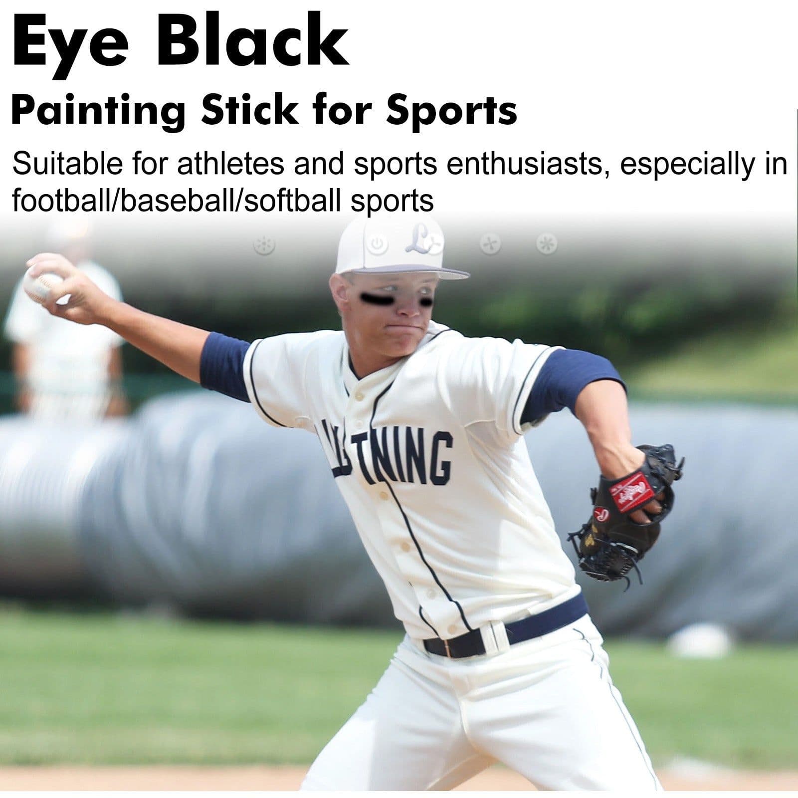 image-Eye Blackening Men's Outdoor Baseball Athletes Sweat-proof Care Stick