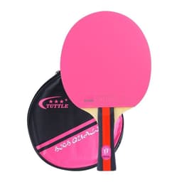 image-Colorful Pure Wood Single Racket Cover Professional High Elastic Long Handle Horizontal