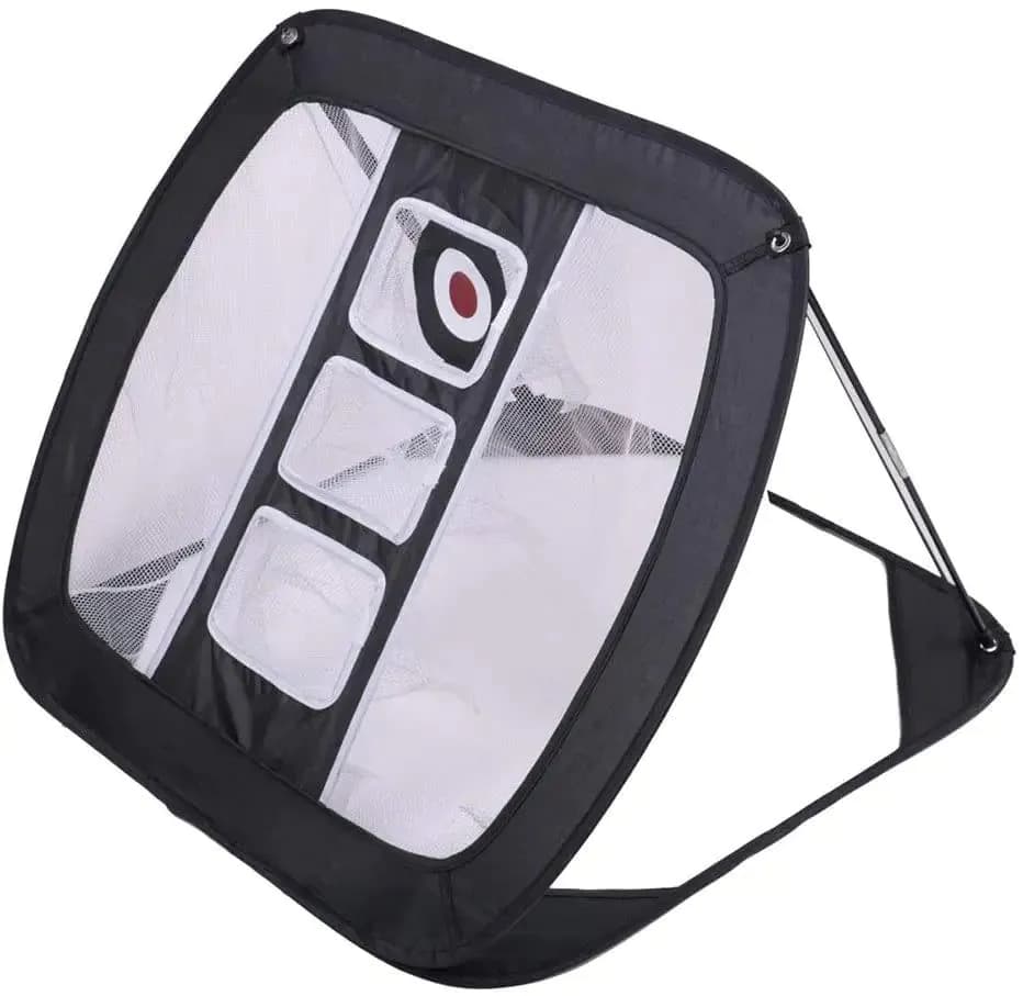 image-Indoor Outdoor Foldable P Op Up Hitting Training Target Driving Practice Golf Chipping Net