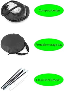 image-Indoor Outdoor Foldable P Op Up Hitting Training Target Driving Practice Golf Chipping Net