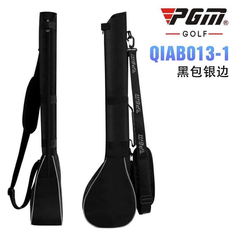 image-Foldable Golf Gun Bag Lightweight Can Hold 3 Clubs Golf Carry Pack Soft Rubber Handle Golf Stand Carry Bag For Men And Women