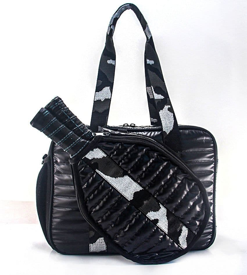 image-Fashion Striped Hand-carrying Crossbody Shoulder Tennis Pack