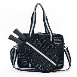 image-Fashion Striped Hand-carrying Crossbody Shoulder Tennis Pack