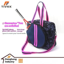image-Fashion Striped Hand-carrying Crossbody Shoulder Tennis Pack