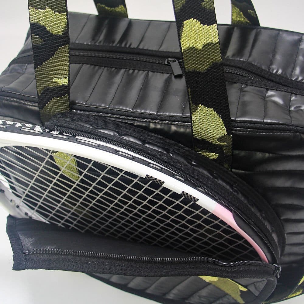 image-Fashion Striped Hand-carrying Crossbody Shoulder Tennis Pack