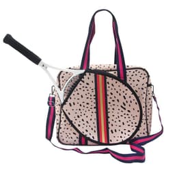 image-Fashion Striped Hand-carrying Crossbody Shoulder Tennis Pack