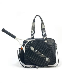 image-Fashion Striped Hand-carrying Crossbody Shoulder Tennis Pack