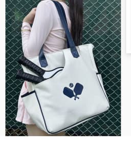 image-Fashion Striped Hand-carrying Crossbody Shoulder Tennis Pack