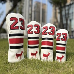 image-Ram No 1 Fairway Chicken Drumstick Wooden Pole Sets Square Putter Iron Head Golf Club Sleeve