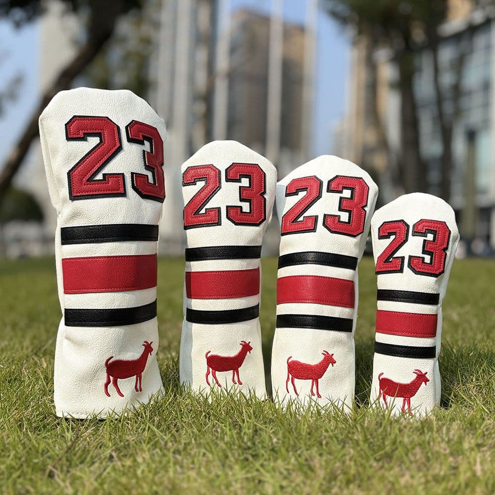 image-Ram No 1 Fairway Chicken Drumstick Wooden Pole Sets Square Putter Iron Head Golf Club Sleeve