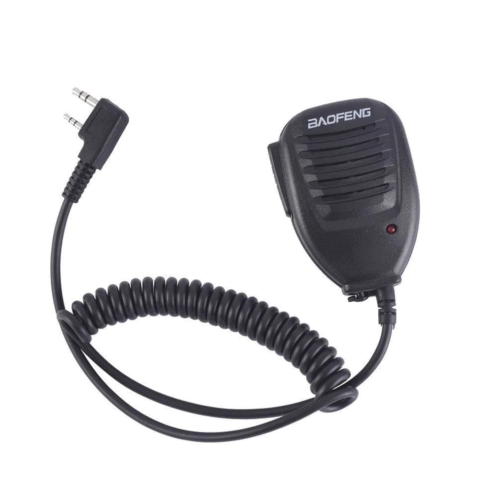 image-BF-888S UV5R walkie-talkie hand microphone with indicator light