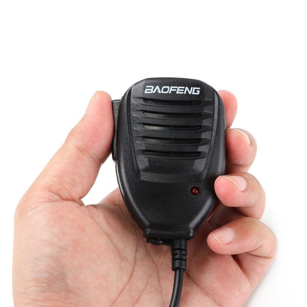 image-BF-888S UV5R walkie-talkie hand microphone with indicator light