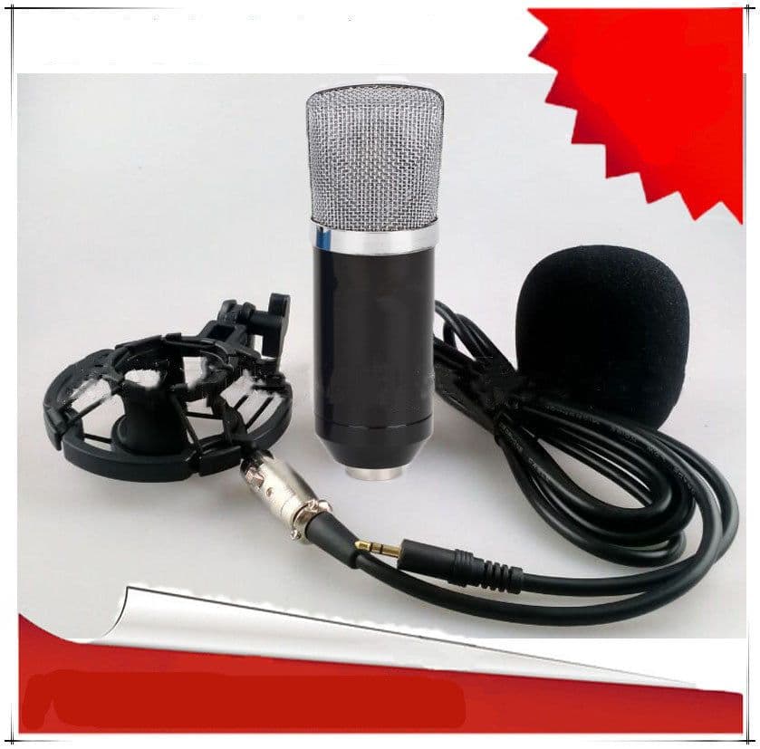 image-External sound card condenser microphone