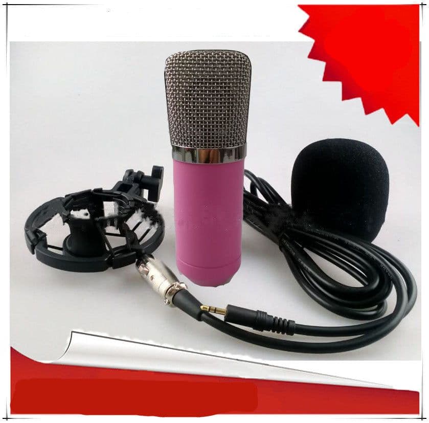 image-External sound card condenser microphone
