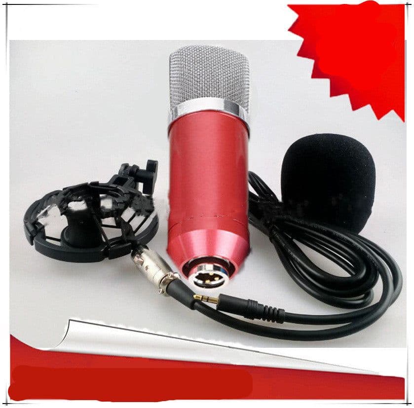 image-External sound card condenser microphone