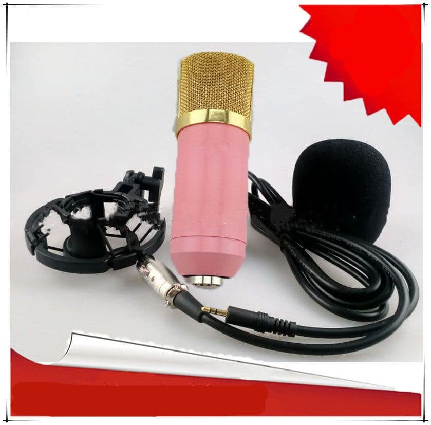 image-External sound card condenser microphone