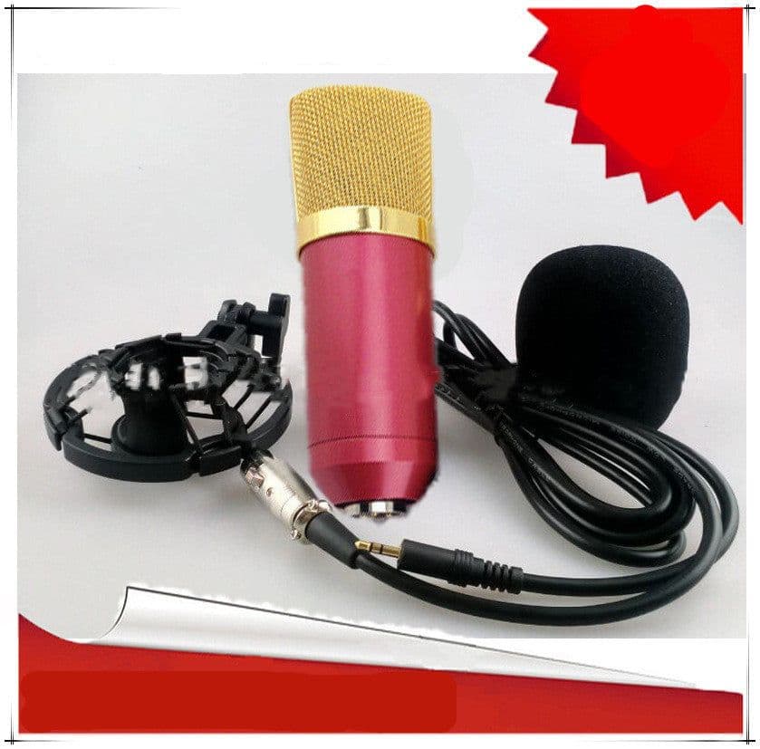 image-External sound card condenser microphone