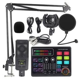 image-48v Large Shock Film English Sound Card Mobile Live Streaming Anchor Full Set Of Equipment