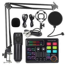 image-48v Large Shock Film English Sound Card Mobile Live Streaming Anchor Full Set Of Equipment