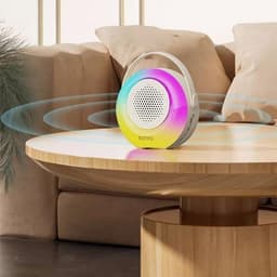 image-K38 Colorful Karaoke Audio Microphone Integrated
