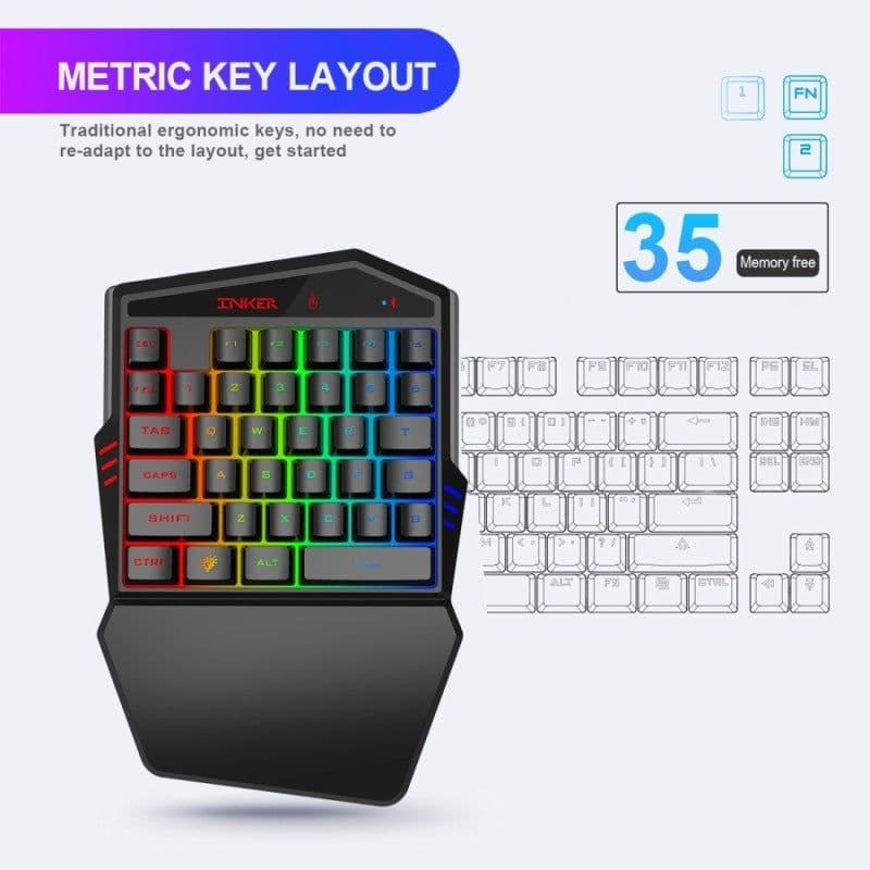 image-Gaming Keyboard Throne One Mouse Set