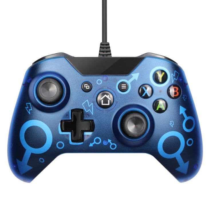 image-USB Wired Controller Controle For Microsoft One Controller Gamepad For One Slim PC Windows Mando For one Joystick