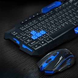 image-Hk8100 2.4 G Wireless Gaming Keyboard Mouse Combo Ergonomics Waterproof Optical For Pc Laptop Desktop Gamer