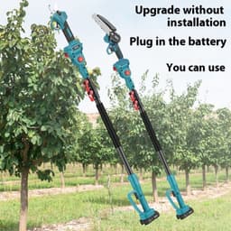 image-Rechargeable Lithium Battery Electric Chain Saw Garden Outdoor Single Handsaw Rod Suit