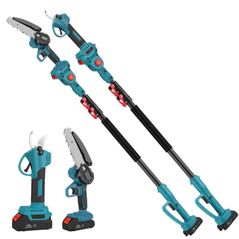 image-Rechargeable Lithium Battery Electric Chain Saw Garden Outdoor Single Handsaw Rod Suit