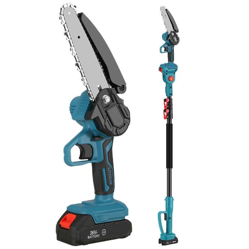 image-Rechargeable Lithium Battery Electric Chain Saw Garden Outdoor Single Handsaw Rod Suit