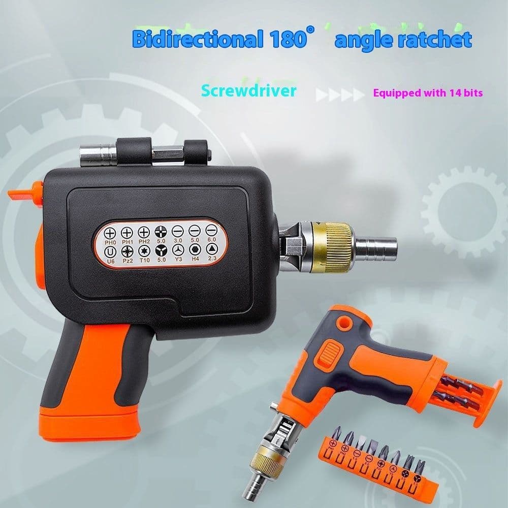 image-Household Ratchet Wrench Multifunctional Special-shaped Auto Repair Screwdriver Set Suit
