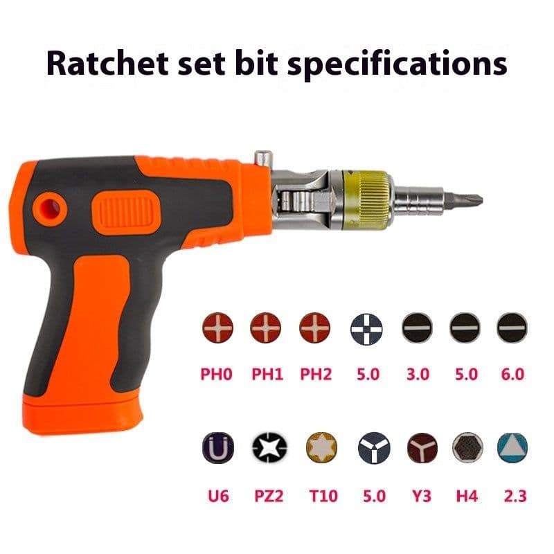 image-Household Ratchet Wrench Multifunctional Special-shaped Auto Repair Screwdriver Set Suit