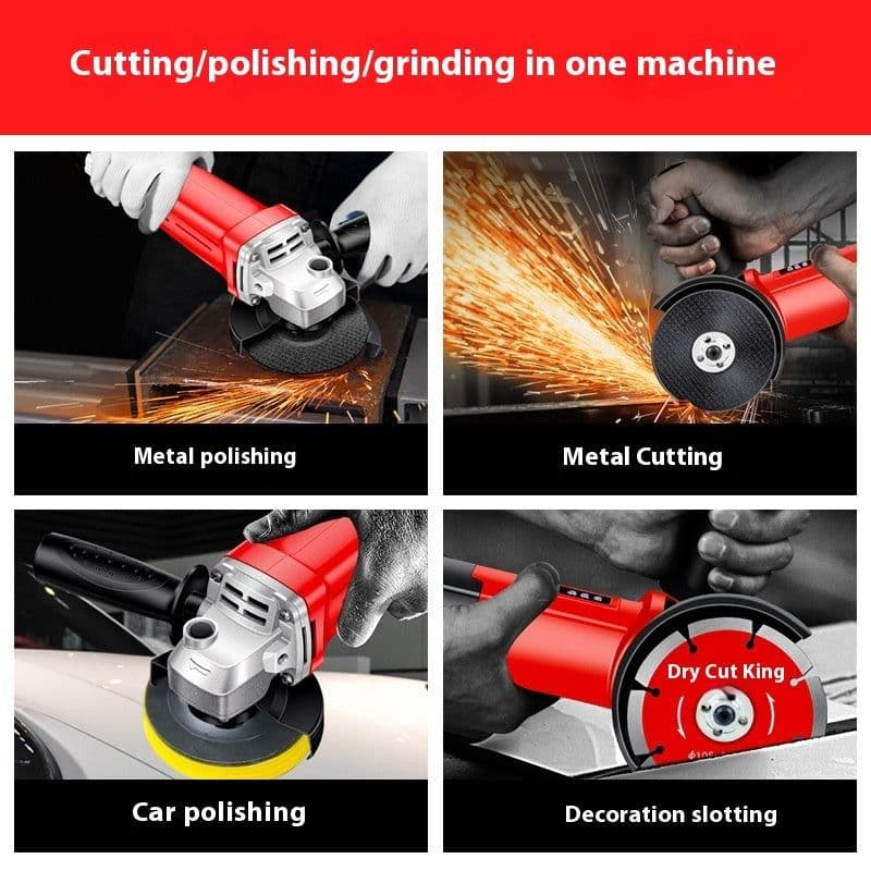 image-Hand Grinding Wheel Hand Grinder Polishing Grinding Machine Cutting Electric Tool