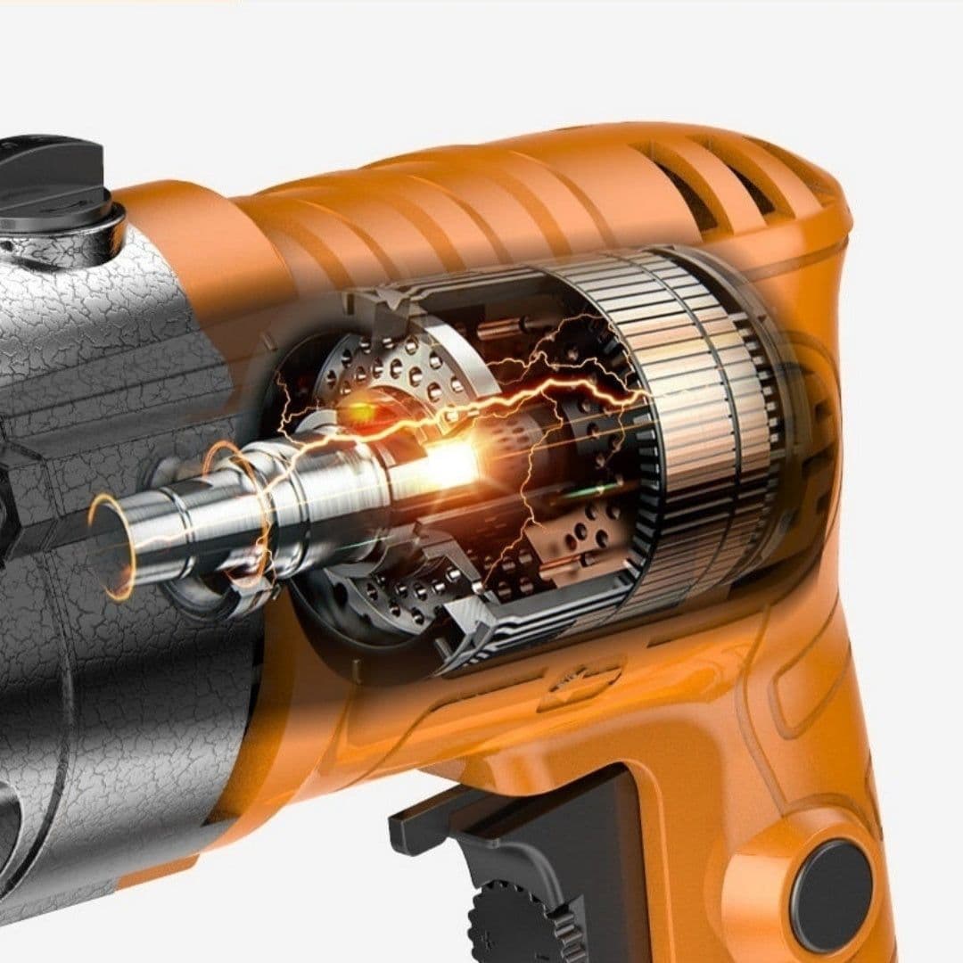 image-Multifunctional Household Impact Drill Electric Screwdriver Electric Screwdriver Tool