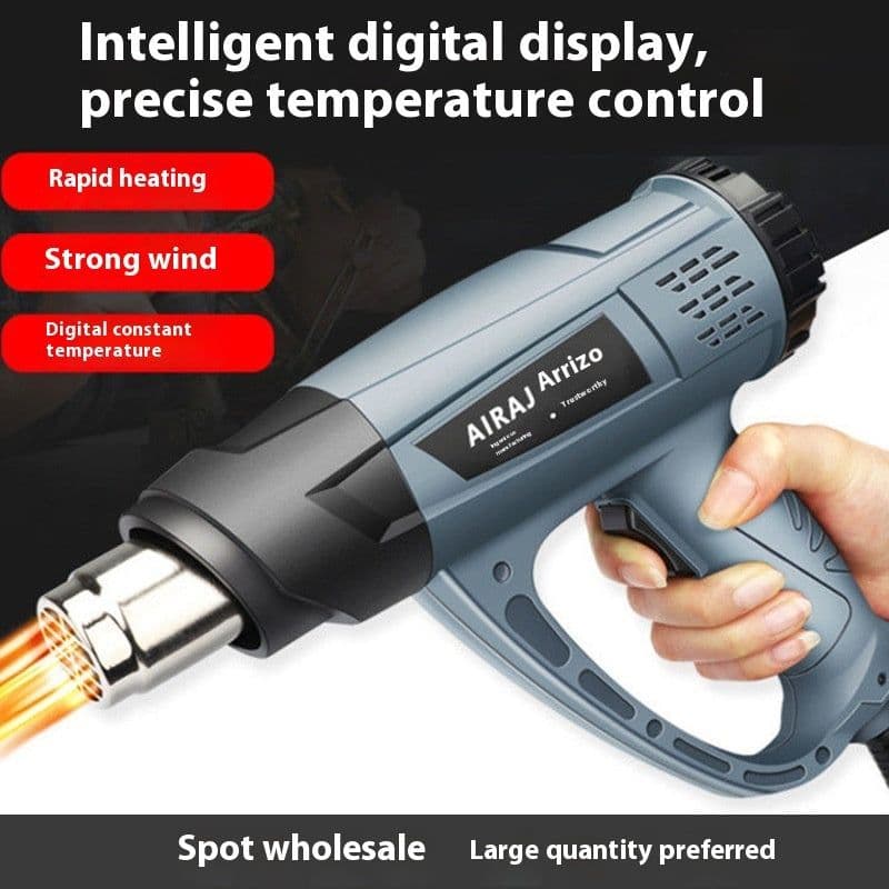 image-Digital Display Temperature Control Heat Gun Small Car Film Broiling Gun