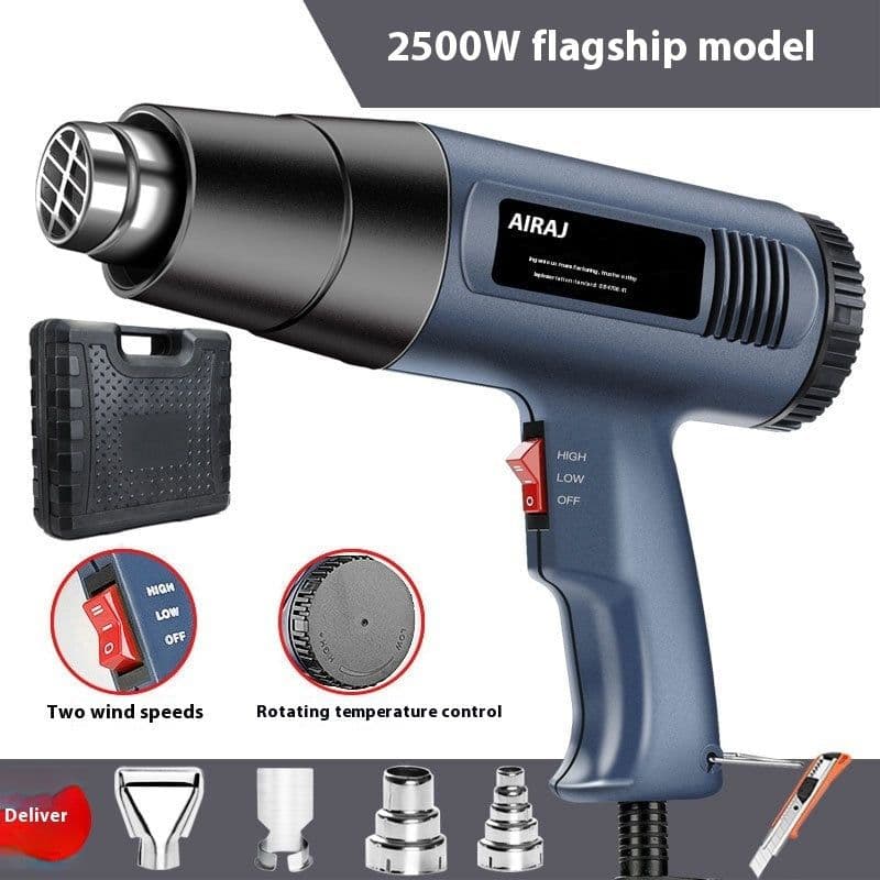 image-Digital Display Temperature Control Heat Gun Small Car Film Broiling Gun