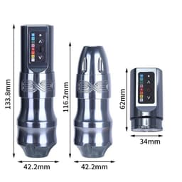 image-Dual Battery Tattoo Machine Wireless Tattoo Pen Battery Pen Cutting All-in-one Machine