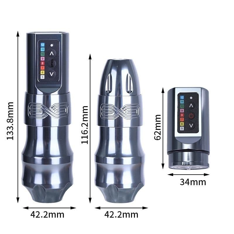 image-Dual Battery Tattoo Machine Wireless Tattoo Pen Battery Pen Cutting All-in-one Machine