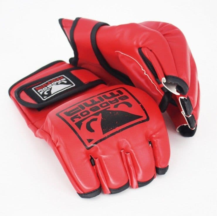 image-Half Finger Boxing Gloves Training Fitness Sandbag Gloves