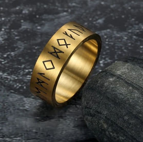 image-Korean Fashion Titanium Steel Rotatable Ring