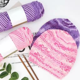 image-8 Strands Of Gradient Milk Cotton Wool Hand-knitted Medium Thick