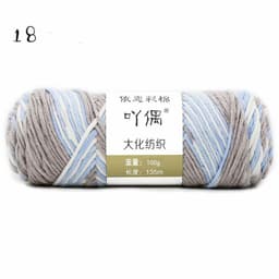 image-8 Strands Of Gradient Milk Cotton Wool Hand-knitted Medium Thick