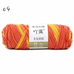 image-8 Strands Of Gradient Milk Cotton Wool Hand-knitted Medium Thick