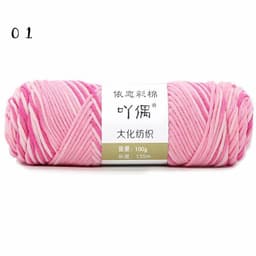 image-8 Strands Of Gradient Milk Cotton Wool Hand-knitted Medium Thick