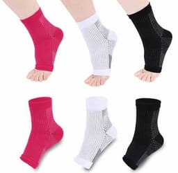 image-Men Women Anti Fatigue Compression Foot Sleeve Foot Ankle Compression Socks